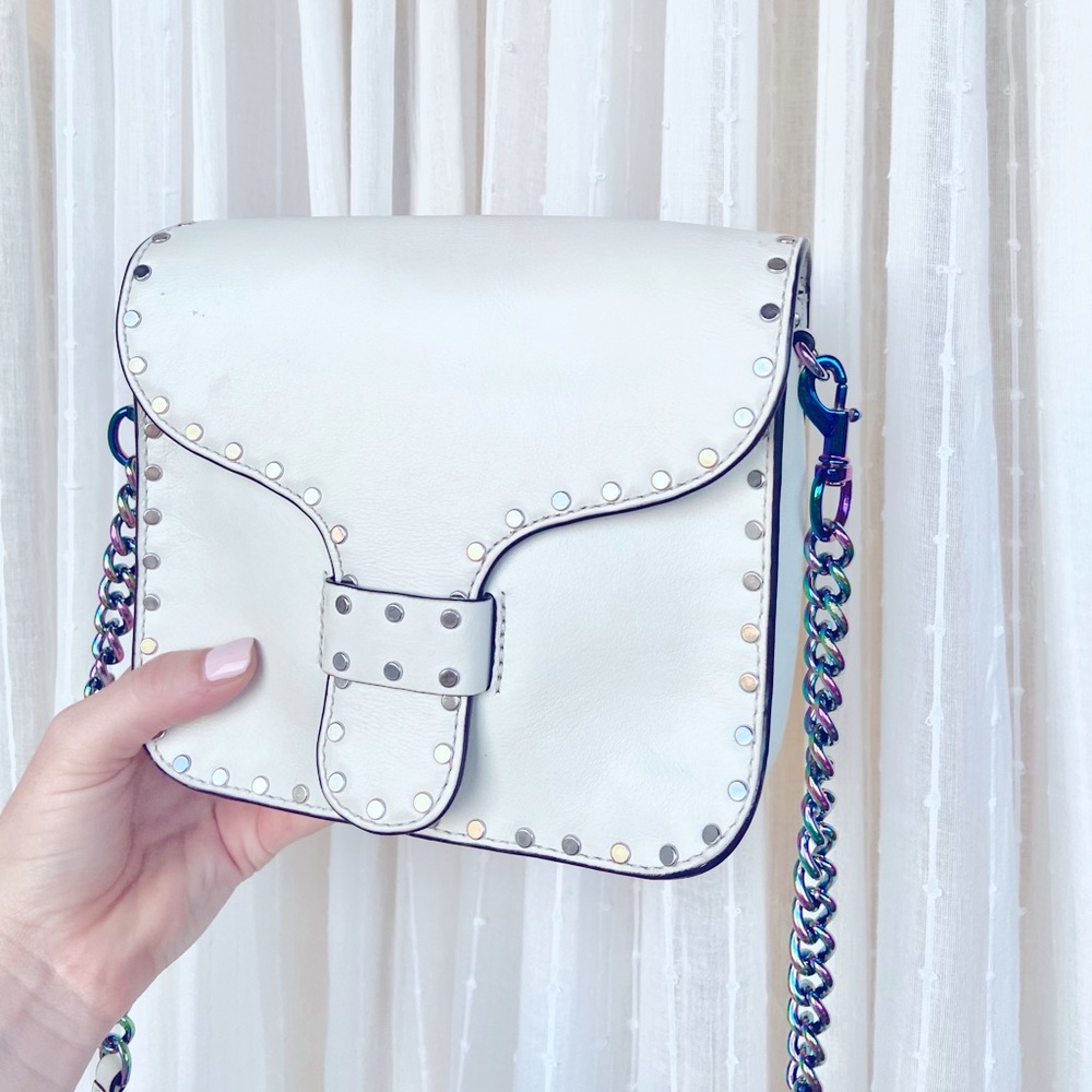 Rebecca Minkoff Crossbody White Iridescent Chain